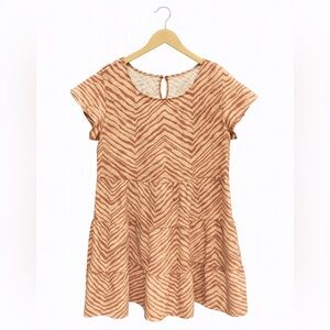 NINE WEST Mini Dress NWT | Women Medium| Tan Orange.  Brand New ~ No Tags.